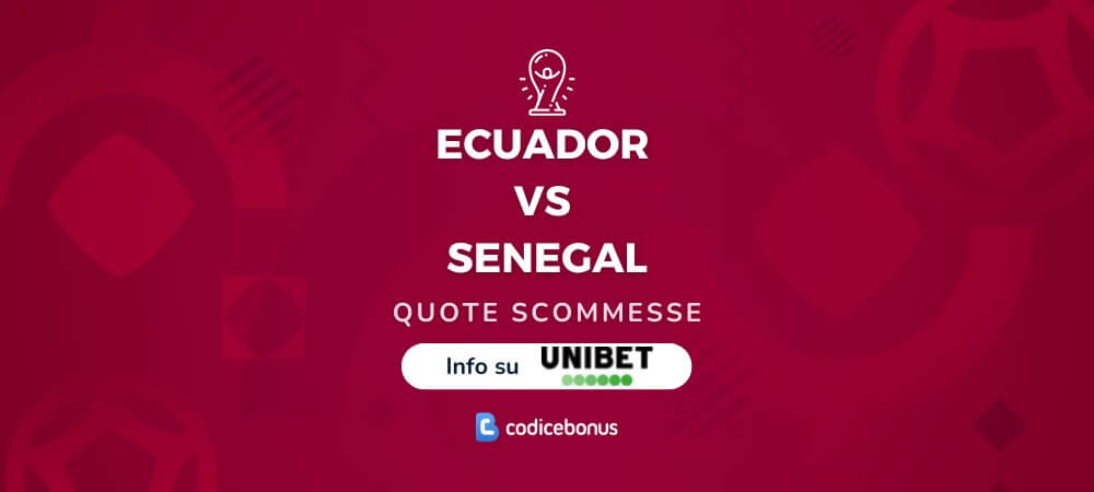 Quote Scommesse Ecuador - Senegal