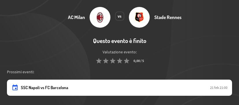 Pronostico Vincente Milan - Rennes