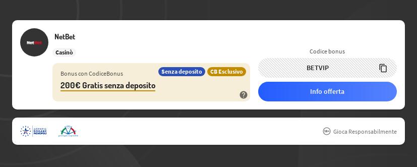 Codici Bonus Senza Deposito