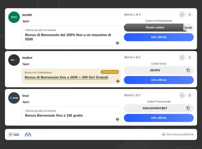 Guida Scommesse Speciali