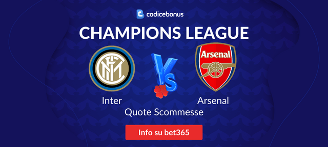 Quote Scommesse Inter Arsenal